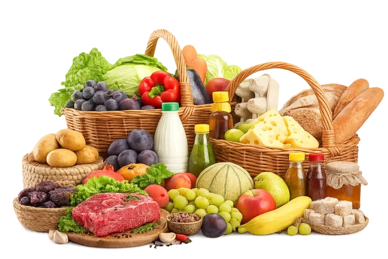 Корзина с продуктами